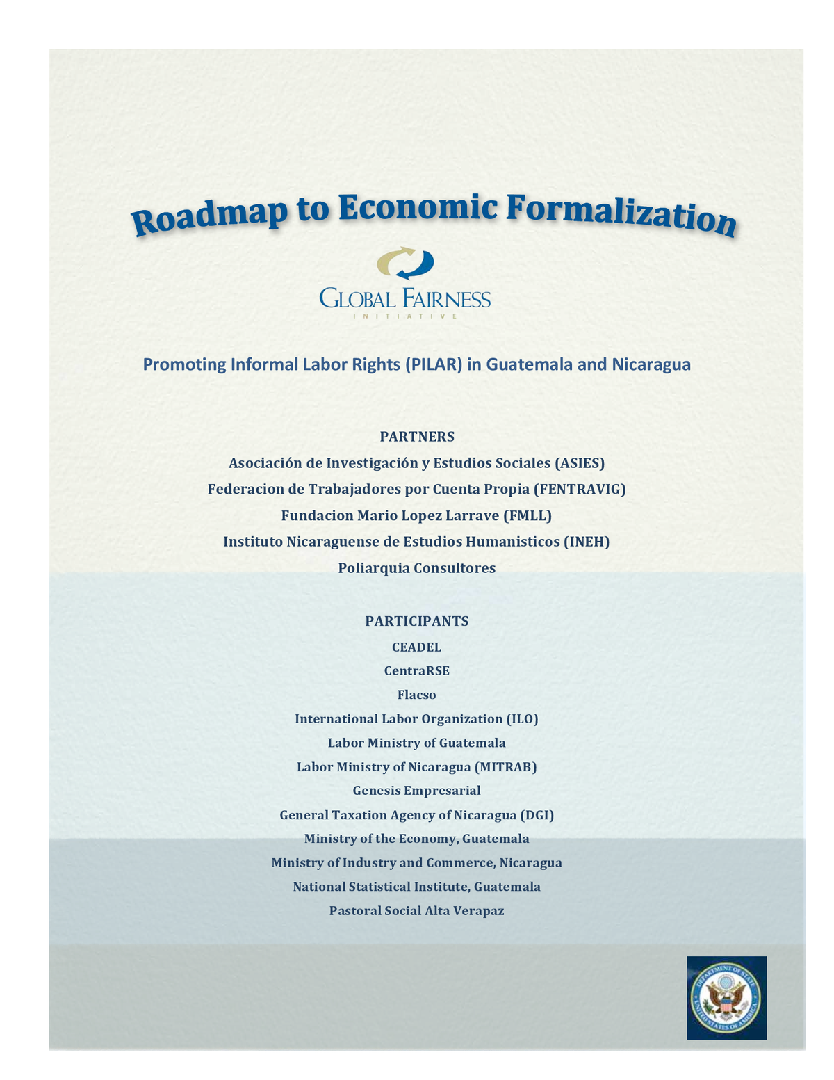 GFI Roadmap: Economic Formalization in Guatemala and Nicaragua